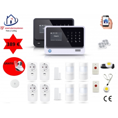Home-Locking senioren draadloos smart alarmsysteem wifi,gprs,sms AC-05 set 2. Home-Locking senioren draadloos smart alarmsysteem wifi,gprs,sms AC-05 set 2.